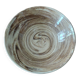 Ceramic salad bowl, glazed terracotta, mixed earth, 20th century