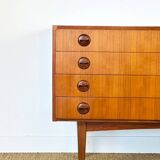 1960s minimalist Scandinavian teak sideboard