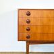 1960s minimalist Scandinavian teak sideboard