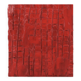 Small abstract minimalist painting, textured artwork by Vincent Dufresne.