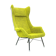 Yellow/Green Wingback Armchair by Miroslav Navratil for tone, 1960 s