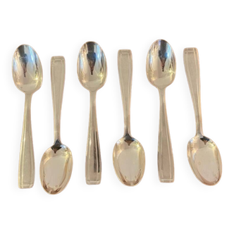6 large vintage silver plated spoons from the 1960s