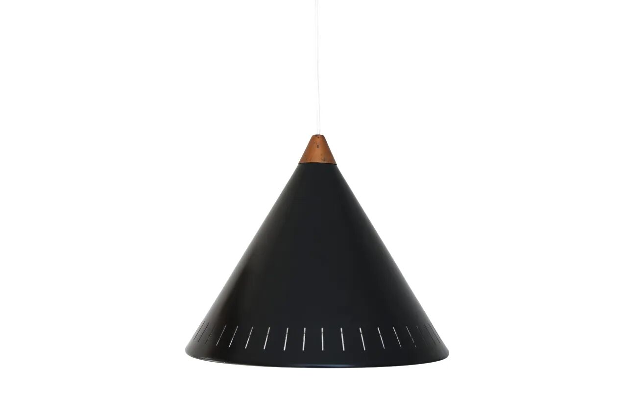 Black Bent Karlby cone lamp for LYFA