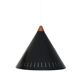 Black Bent Karlby cone lamp for LYFA