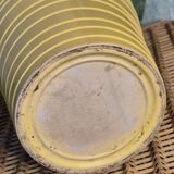 Yellow cachepot vase