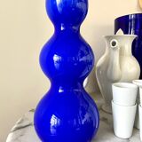 Blue opaline decanter