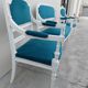 Ensemble salon banquette et 2 fauteuils style louis XVI