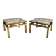 Pair of side tables / end tables Belgo Chrom