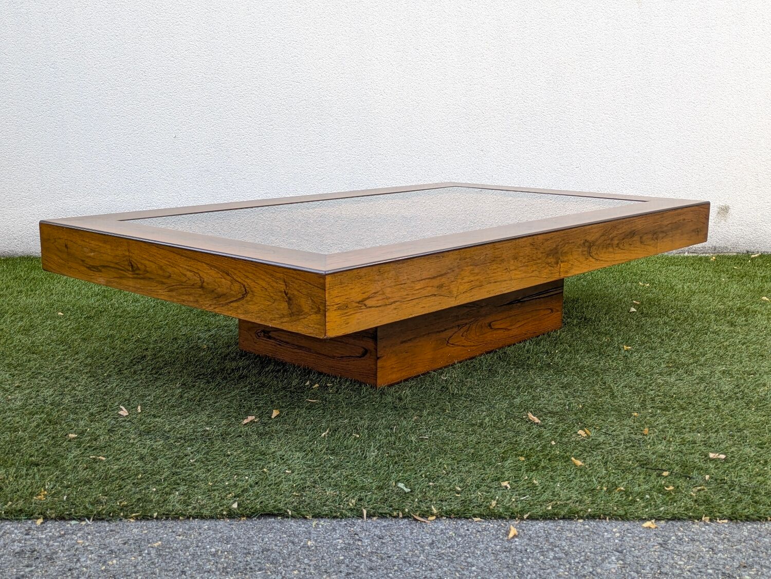 Roméo Rega Coffee Table, Pine Scales, Vintage 1970 Design