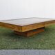 Table Basse Roméo Rega, écailles de pin, vintage 1970 Design