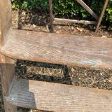 Old oak painter's stepladder