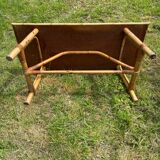Vintage rattan coffee table