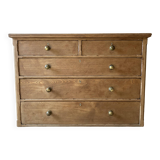 Old solid wood 5-drawer chest of drawers