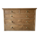 Old solid wood 5-drawer chest of drawers
