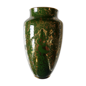 Vase ovoïde en faïence de Sevres,