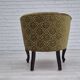 1950s, Danish lounge chair, reupholstered, green furniture fabric.