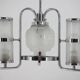 Chrome and glass Art Deco Bauhaus pendant, 1930s