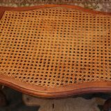 Seating stool styling colonial style solid wood sitting canne late 19th