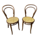 2 chaises bistrot bois courbé Fischel Thonet Nr 14
