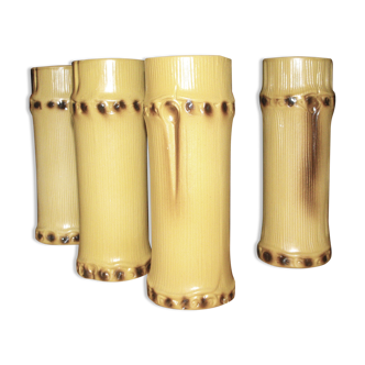 Lot de verres Pol Chambost modèle Bambou des années 60