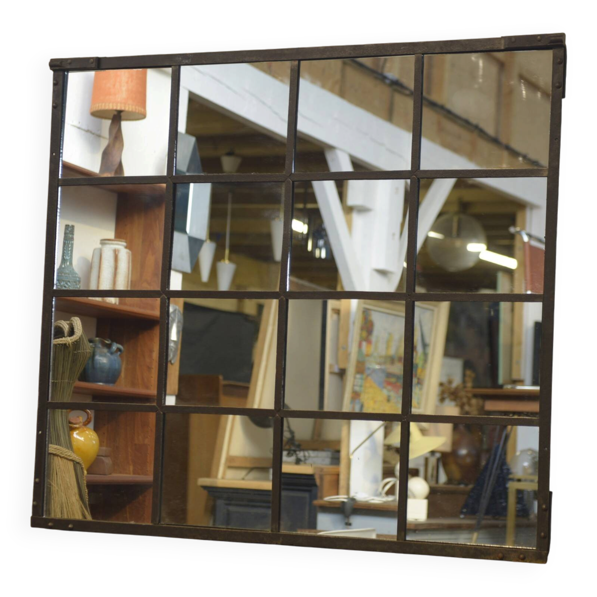 1950s industrial mirror