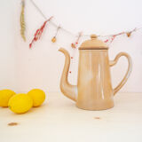 Vintage gooseneck sandstone teapot