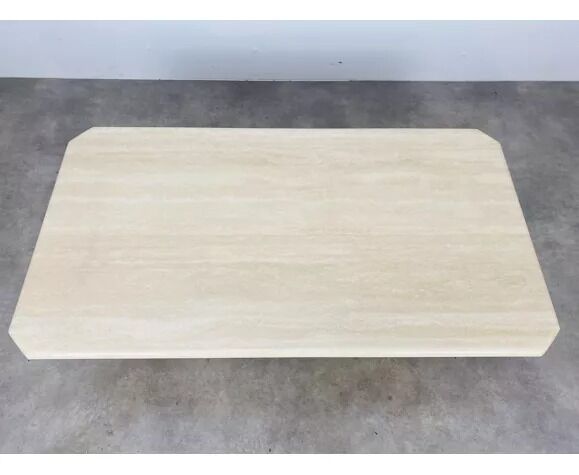 Travertine rectangle coffee table