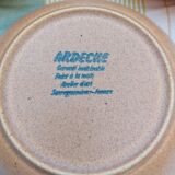 3 deep stoneware plates Sarreguemines Ardèche