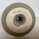 Beige and blue ceramic candlestick