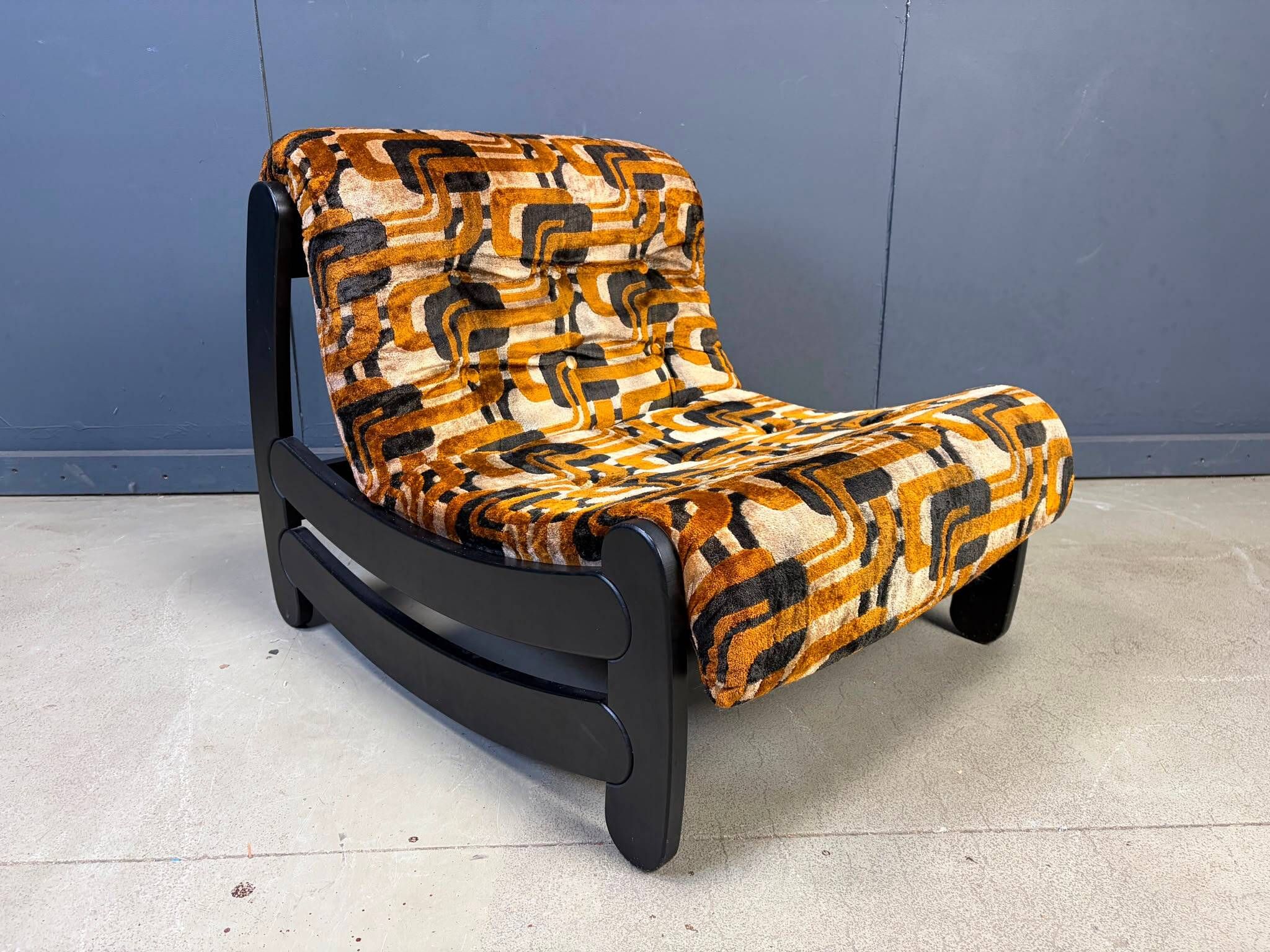 Fauteuil brutaliste des années 70, années 1970