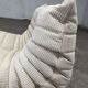 Ligne Roset Togo 1-seater in pouf in Beige Corduroy 10/10