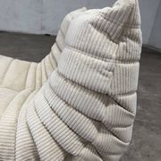 Ligne Roset Togo 1-seater in pouf in Beige Corduroy 10/10