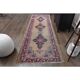 1970s Vintage Turkish Oushak Handmade Wool Cotton Orange Runner Rug 107x319