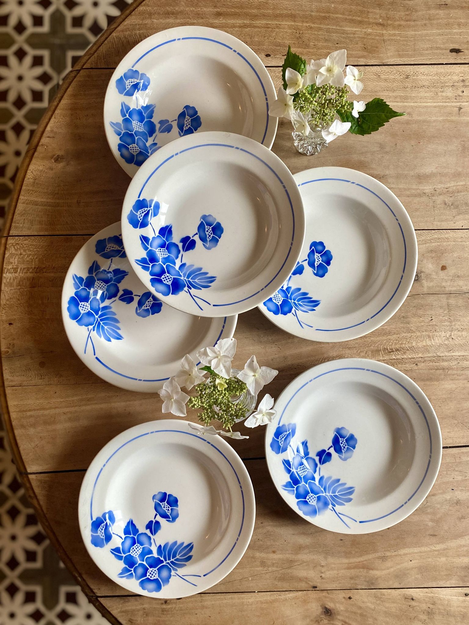 Set of 6 vintage soup plates model Edmond de Saint Amand - Moulin des Loups