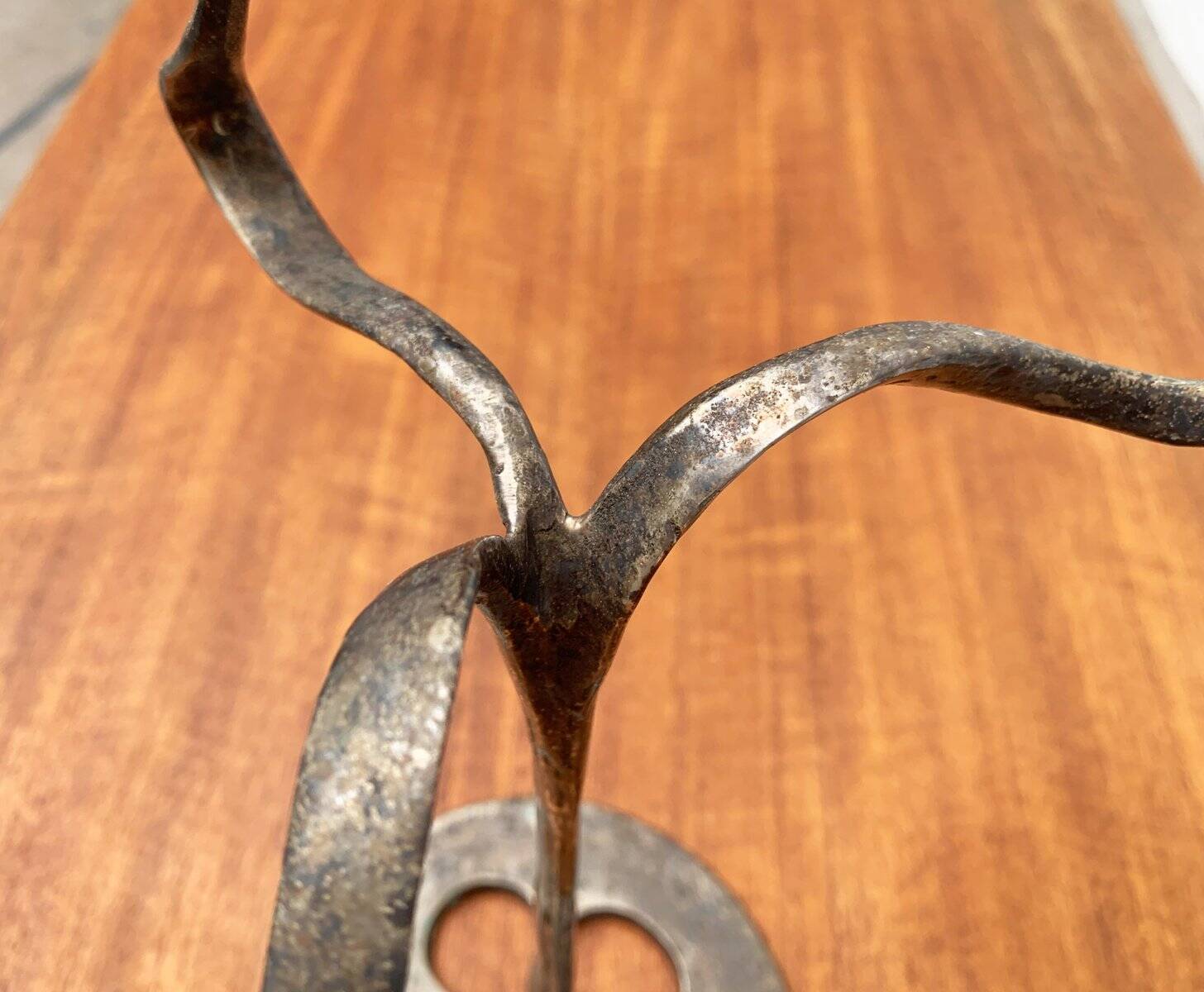 Amadeus Candle Holder in Brutalist Bronze, Italian Mid-Century by Kurt Jesch for Fratelli Tonini