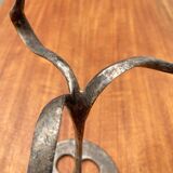 Amadeus Candle Holder in Brutalist Bronze, Italian Mid-Century by Kurt Jesch for Fratelli Tonini