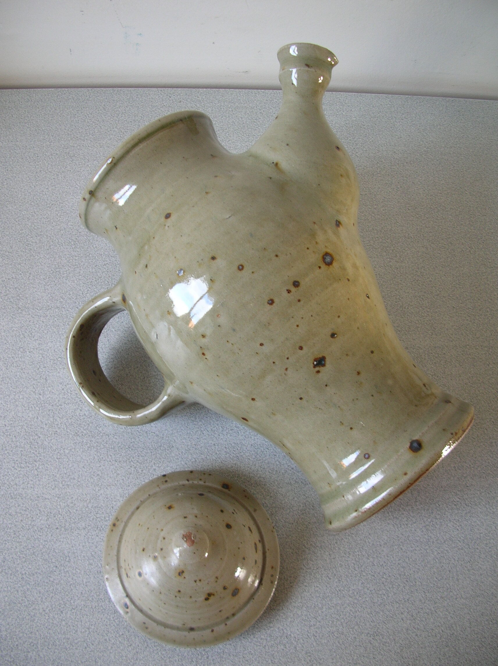 Cafetière en grès signé Jacques Vilain déco cuisine campagne champêtre