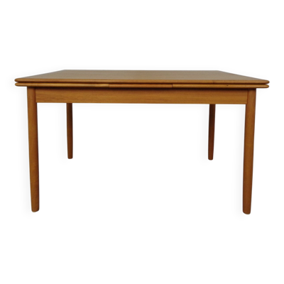 Large Danish Teak Extendable Dining Table, 1960s