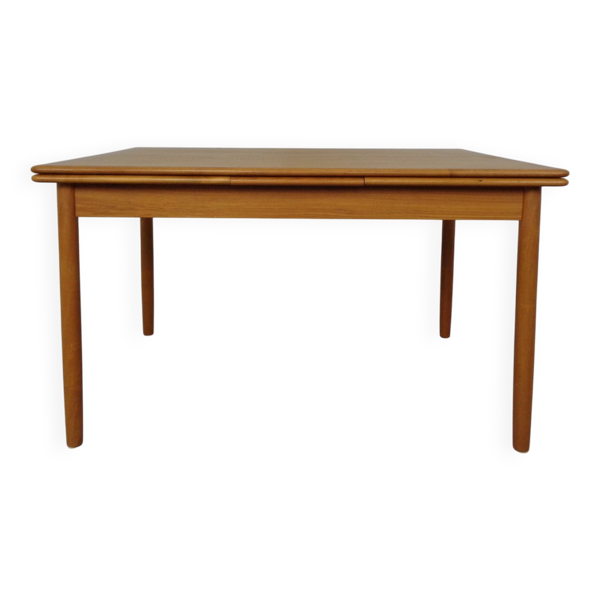Large Danish Teak Extendable Dining Table, 1960s