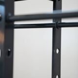 Wooden and brass coat rack, set of 4, 1970s