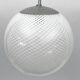 Mid-Century Venini Reticello sphere pendant. Italy 1950s