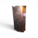 Louis Philippe style solid cherry wood bonnetière wardrobe