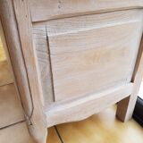 Raw wood/white chest