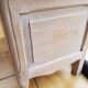 Raw wood/white chest
