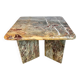 Table d'appoint ou table basse en marbre multicolore, Italie, années 1970