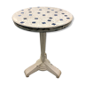 Art Deco cast garden table and porcelain shard tray