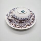 Sarreguemines Porcelain Tea Cup and Saucer