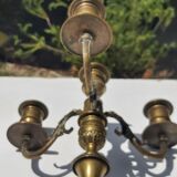 Bronze candlestick 3 branches 4 fires