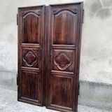 Walnut closet doors