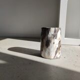 Side table in petrified wood